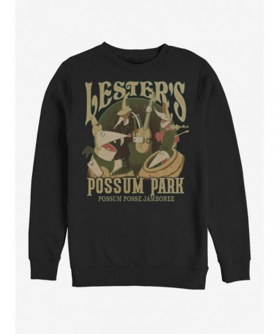 Disney A Goofy Movie Lesters Possum Park Crew Sweatshirt $9.15 Sweatshirts