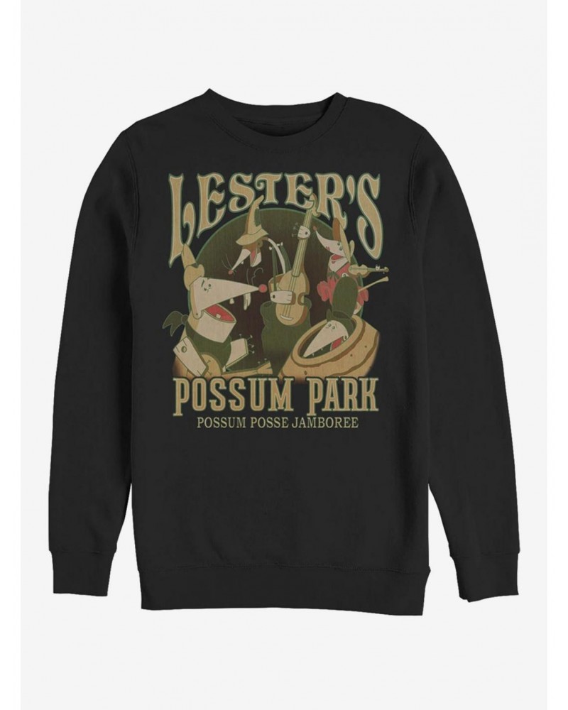 Disney A Goofy Movie Lesters Possum Park Crew Sweatshirt $9.15 Sweatshirts